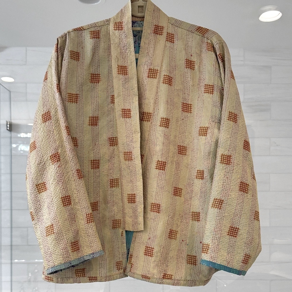 Handcrafted & Reversable Floral Patchwork Kimono … - image 2